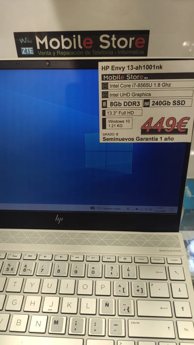 HP Envy 13-ah1001nk i7-8565U/8Gb/240Gb/13.3"