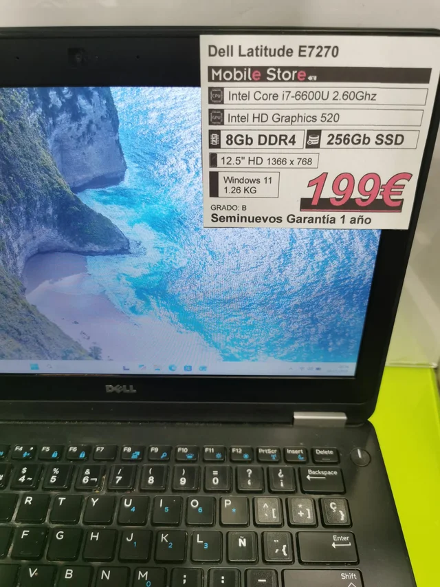 Dell Latitude E7270 i7-6600U 8GB 256GB SSD 12.5": imagen 1