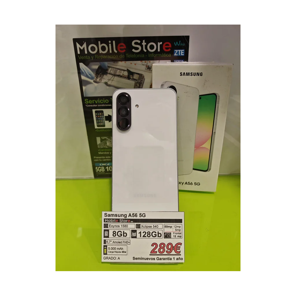 Samsung A56 5G 128GB Blanco