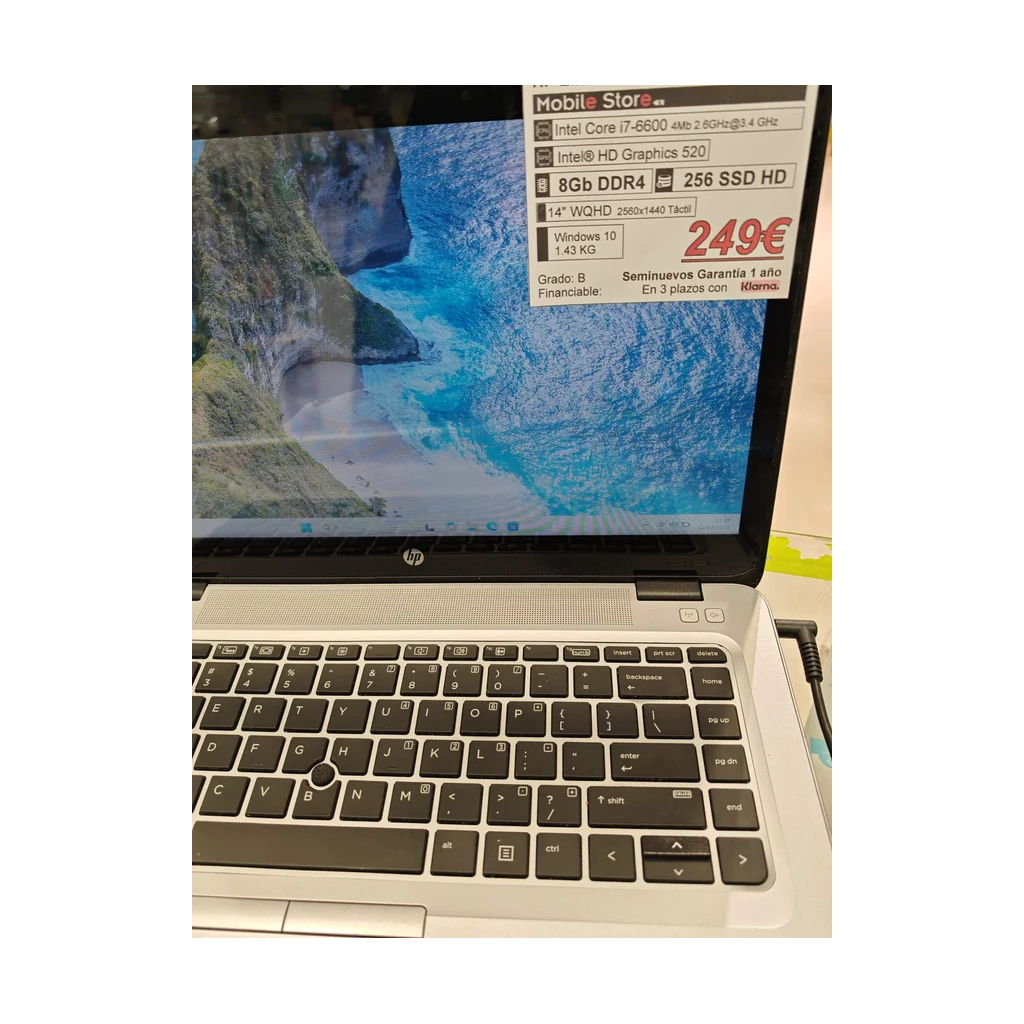 HP Elitebook 840 G3 i7-6600 8GB 256GB 14 WQHD