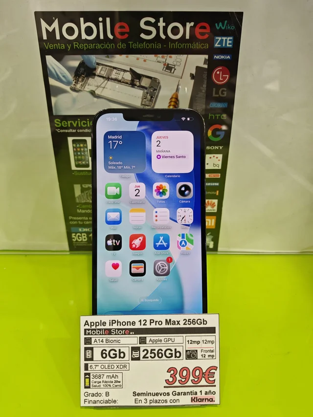 Apple iPhone 12 Pro Max 256GB Azul - Imagen 2