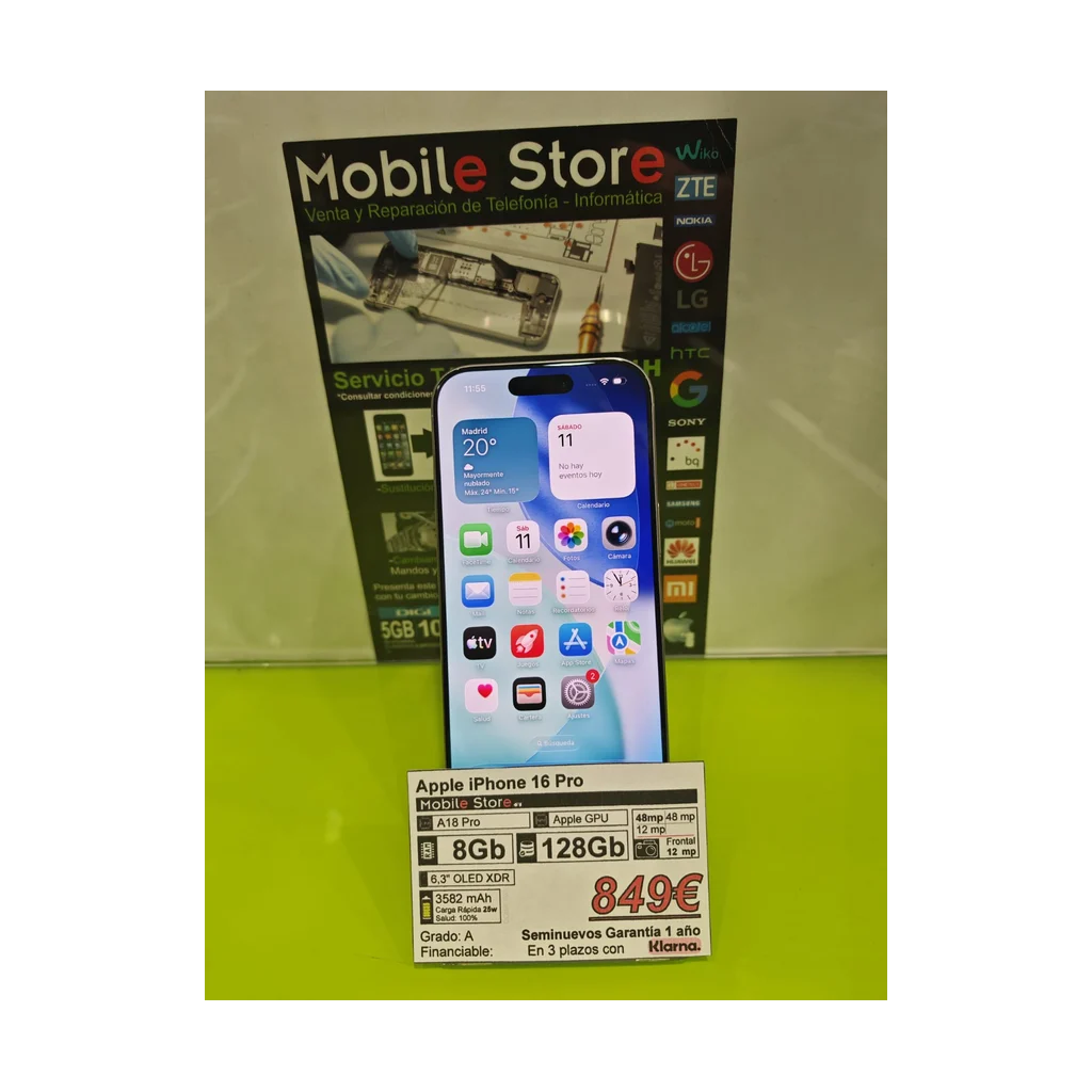 Apple iPhone 16 Pro 128GB Blanco