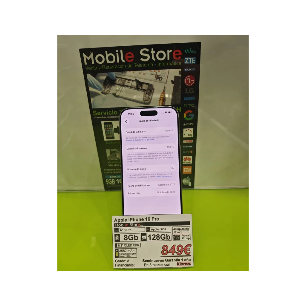 Apple iPhone 16 Pro 128GB Blanco