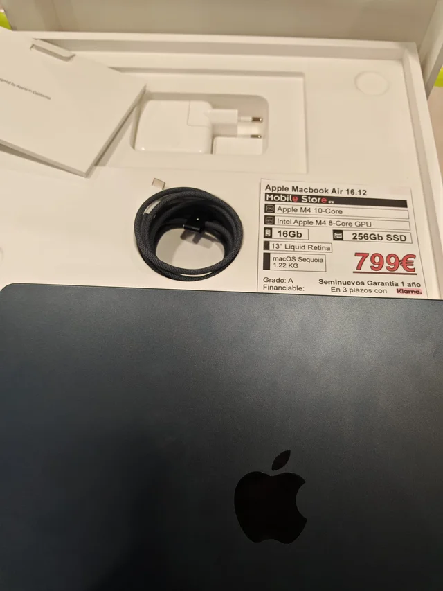 Apple MacBook Air 13 M4 8c/16gb/256gb: imagen 5