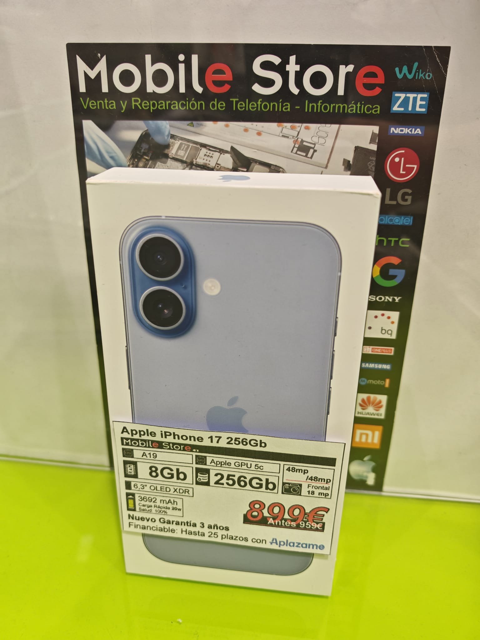 Appple iPhone 17 256Gb Azul: imagen 1