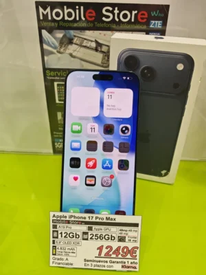 Apple iPhone 17 Pro Max 256GB Azul: imagen 2