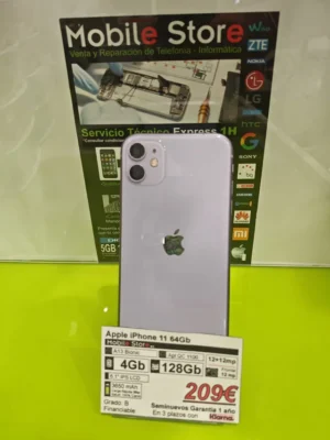Apple iPhone 11 128GB Morado: imagen 1
