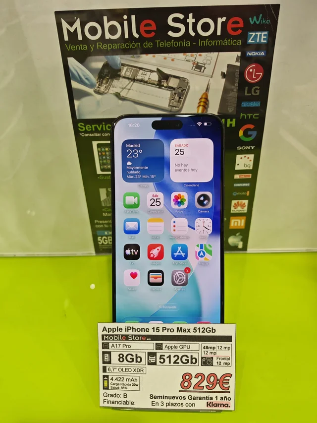Apple iPhone 15 Pro Max 512GB Gris
