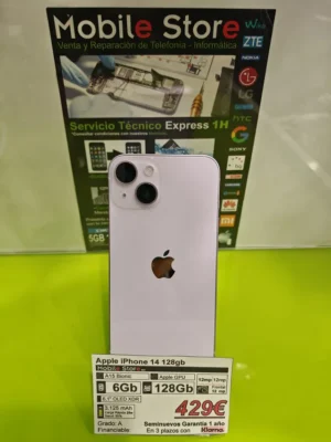 Apple iPhone 14 128GB Morado: imagen 1