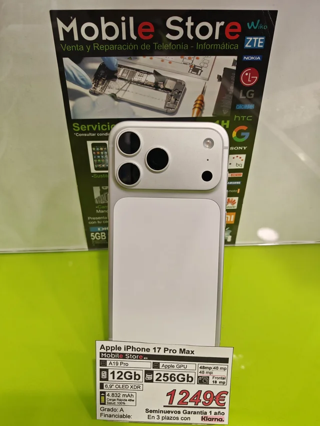 Apple iPhone 17 Pro Max 256GB Blanco