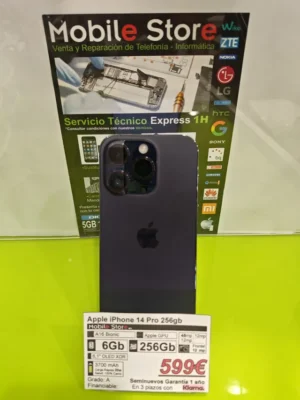 Apple iPhone 14 Pro 256GB Morado: imagen 1