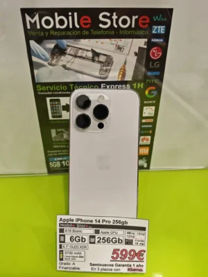 Apple iPhone 14 Pro 256GB Blanco: imagen 1