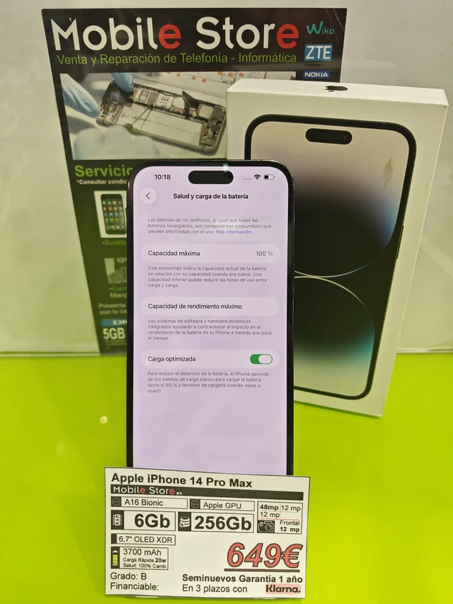 Apple iPhone 14 Pro Max 256GB Negro