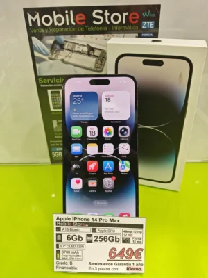 Apple iPhone 14 Pro Max 256GB Negro: imagen 3