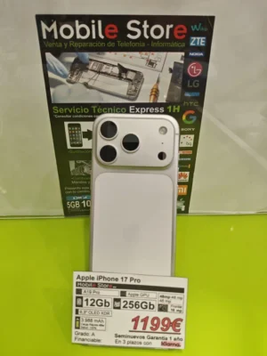Apple iPhone 17 Pro 256GB Blanco: imagen 1