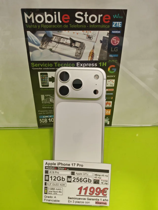 Apple iPhone 17 Pro 256GB Blanco