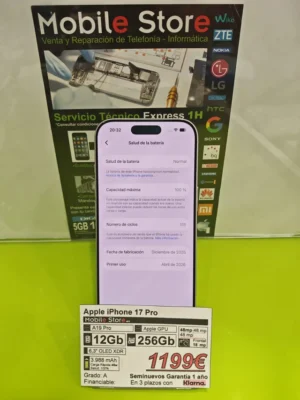 Apple iPhone 17 Pro 256GB Blanco: imagen 3