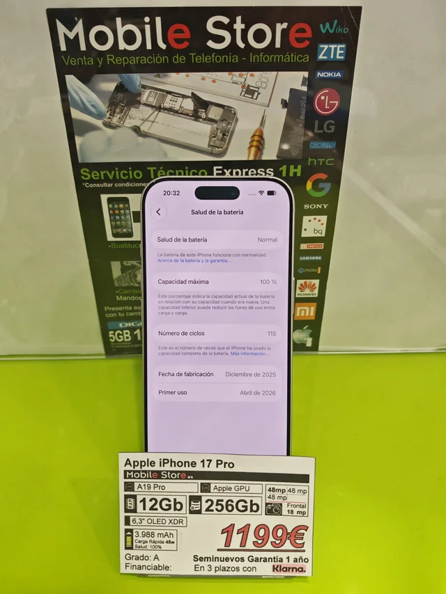 Apple iPhone 17 Pro 256GB Blanco