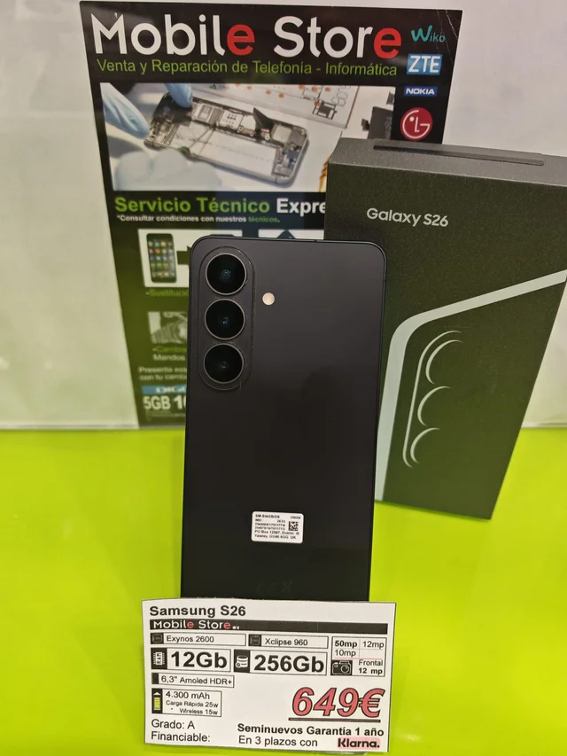 Samsung S26 256GB Negro