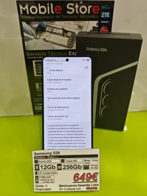 Samsung S26 256GB Negro: imagen 3