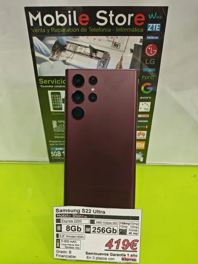 Samsung S22 Ultra 256GB Morado