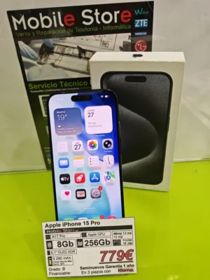 Apple iPhone 15 Pro 256GB Azul Marino: imagen 2
